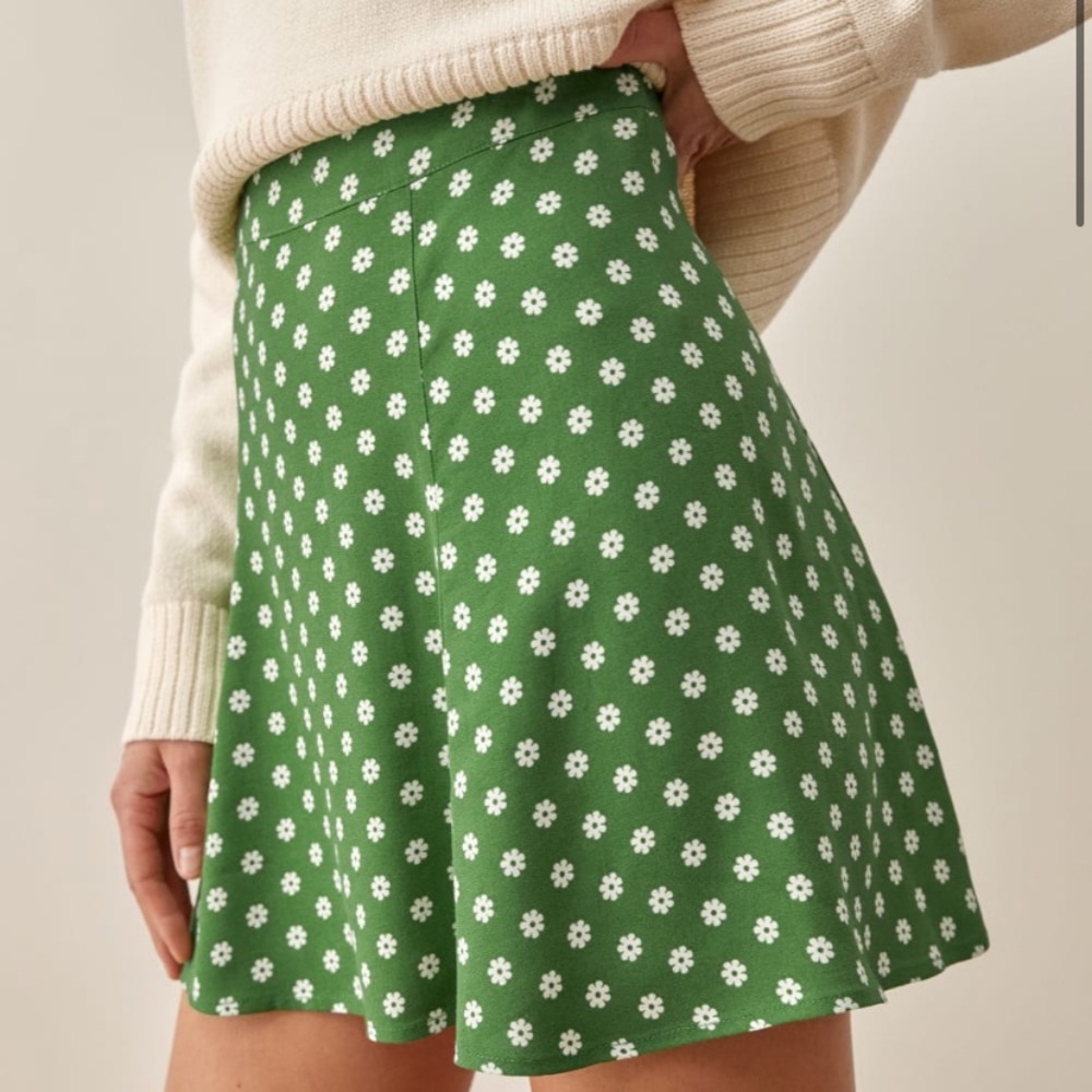 NWT Reformation Flounce Skirt
